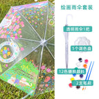Painting transparent umbrella set