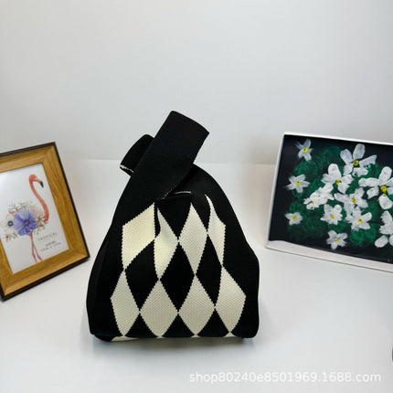110g Baby Birthday Gift Bag Holiday Knitted Gift Bag Kidsren's First Birthday Party Handbag Gift Knitted Bag