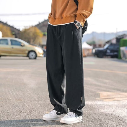 American-style overalls men's 2025 new fashion brand smart straight loose casual pants all-match sports