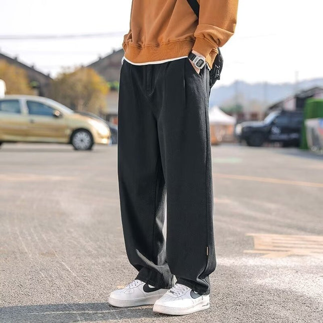 American-style overalls men's 2025 new fashion brand smart straight loose casual pants all-match sports