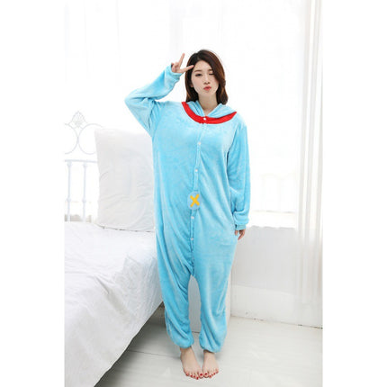 Autumn and Winter Flannel Dragon Training Cartoon Cheshire Cat Dinosaur Siaman Pajamas for Men and Women Tianma Home Clothes Clown Husky