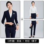 Dark blue suit + shirt + pants / S
