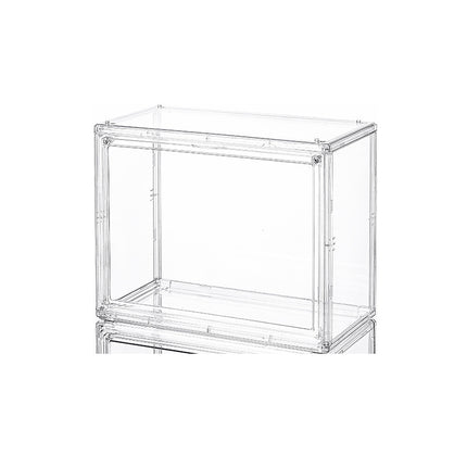 Bubble Mart Figure Storage Box Blind Box Doll High-Transparency Acrylic Display Box Doll Storage Cabinet Layered Gray
