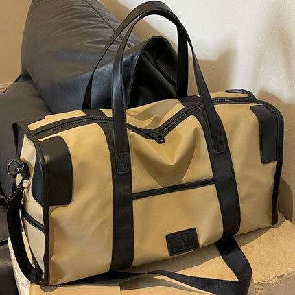 Large Capacity Travel Bag Can Carry Fashionable Luggage Bag Retro Handbag Dry and Wet Separate Sports Fitness Bag