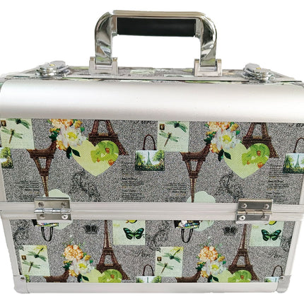 Manufacturer's Ready-Made Wholesale and Retail Professional Makeup Box, Beauty and Manicure Box, Double-Layer Large-Capacity Portable Makeup Box