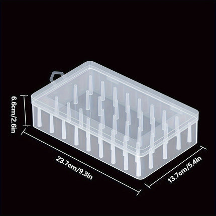 Factory Direct Sales Cross-Border Large-Capacity Sewing Box 42-Axis Needlework Sewing Tool Storage Box Plastic Pp Sewing Storage