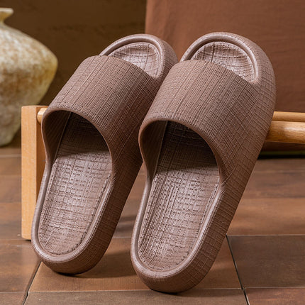 Thick-Soled Sandals for Women 2025 New Summer Home Indoor Bathing Non-Slip Simple Shit-Stepping Couple Slippers for Men