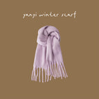 Thick solid color large scarf lavender