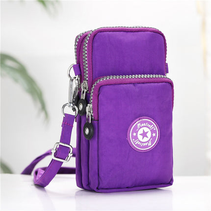 2020 Korean style mobile phone bag women's mobile phone bag packaging zipper printed small bag summer shoulder bag women's crossbody