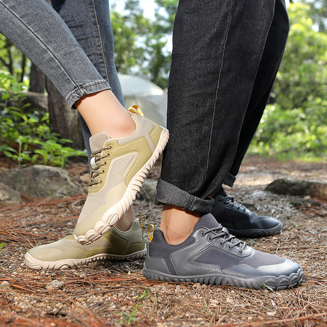 Outdoor Camping Non-Slip Breathable Barefoot Soft-Soled Wide-Toe Hiking and Climbing Wide-Last Shoes for Couples Hiking and Cycling Sports Shoes