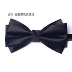 J521 glossy black cross knot