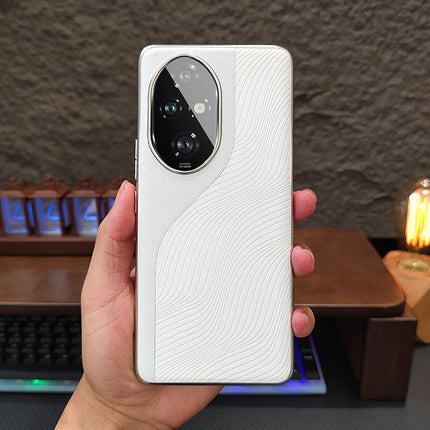 For Honor 200pro Mobile Phone Case New Style Stitching Leather Contrast Color Honor 100/200 Advanced Sense Protective Case