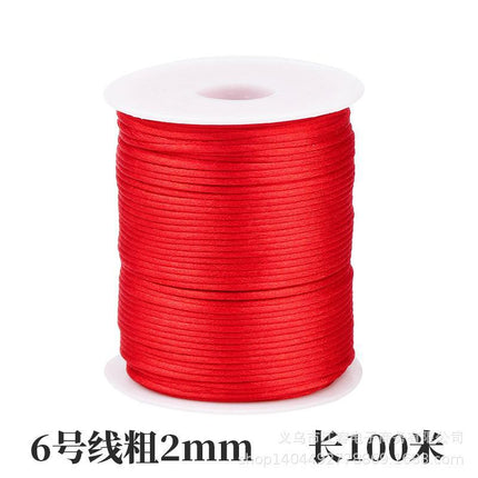 Chinese knot rope 34675 line handmade braided rope bracelet pendant red rope Jade line diy accessories wholesale