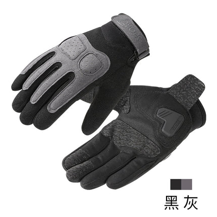 Motorcycle Gloves for Women and Men, Summer, Road Bike, Mountain Bike, Cycling, Sun Protection, Thin, Non-Slip, Wear-Resistant, Full-Finger