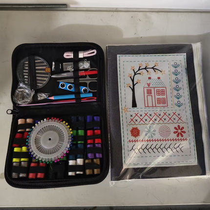 Cross-Border Hot-Selling Household Portable Sewing Kit, Daily Sewing Tools Multi-Piece Set, Handmade Sewing Kit
