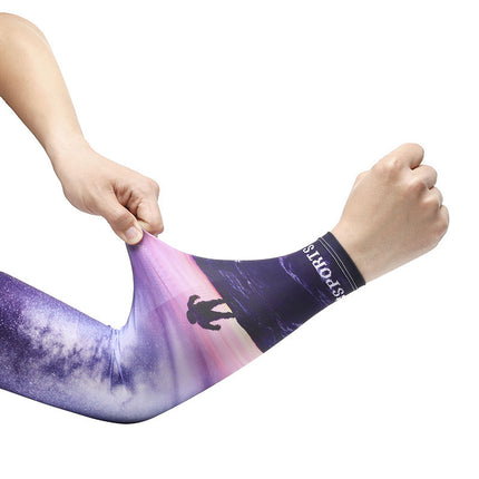 Sun Protection Ice Sleeves for Men, New Summer Style for Cycling, Driving, Outdoor Mountaineering, Arm Sleeves with Ice Cooling Sensation and Uv Protection
