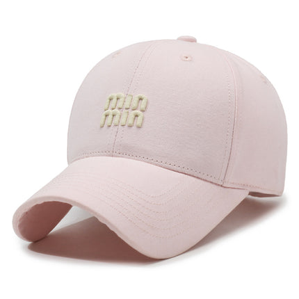 Good Fit, Good-Looking Baseball Cap for Women with Small Face, Fashionable and Versatile Peaked Cap with Embroidered Letters, Casual Sun Hat