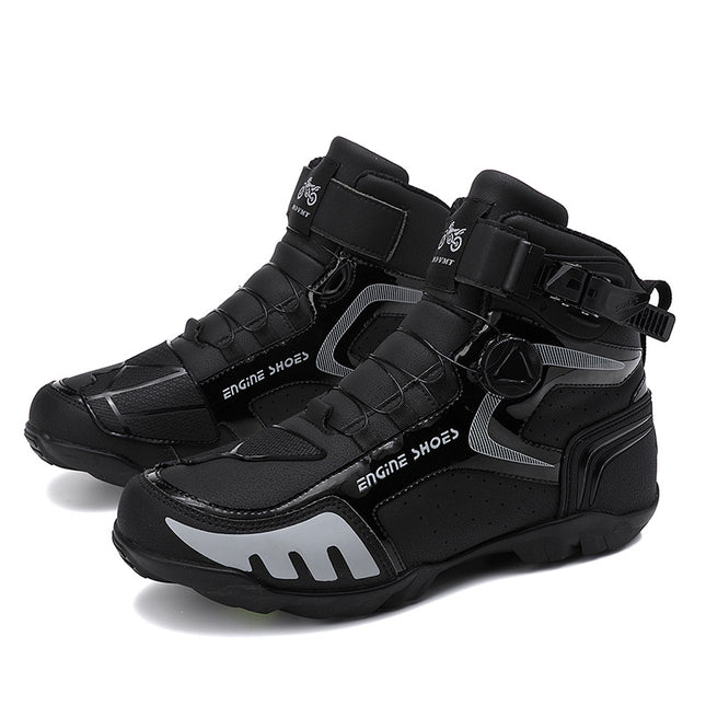 Cross-Border Large Size Motorcycle Shoes Men's Knight Shoes Racing Short Boots Non-Slip Outdoor Sports Motorcycle Riding Equipment Motorcycle Riding
