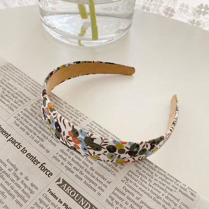 Internet Red Square Explosions Contrast Braid Head Band Wide Edge Non-Slip High-Level Hair Band 2023 New Style Hair Card for Women