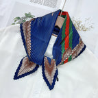 L024-139-01 navy blue / 70cm wrinkled square towel