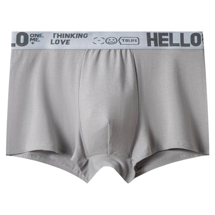 Men's underwear men's wholesale plus size waist antibacterial breathable comfortable cotton texture boxer shorts head male manufacturers on behalf of the hair