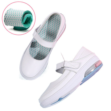 Nurse Shoes Women's Hole-In-The-Wall Soft Sole Breathable Non-Tiring Feet Hollow Summer Sandals Thick-Soled Air Cushion Medical Shoes