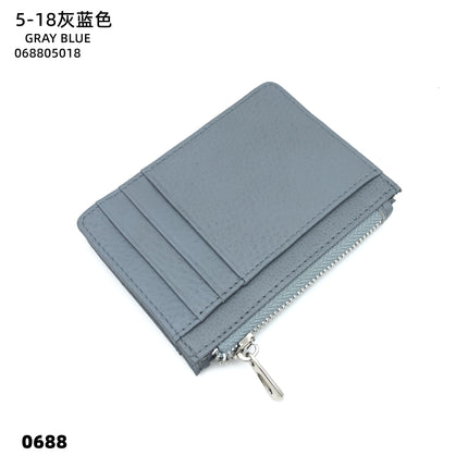 Double-sided Driver's License Multi-card Slot Genuine Leather Zipper Card Bag Top Layer Cowhide Men's Thickened Light Luxury Women's Small Coin Purse Case