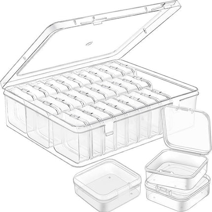 Labeling and Delivery of Beads, Nano-Bead Accessories Storage Box, Diamond Beads, Transparent Finishing Jewelry, Manicure Jewelry Box