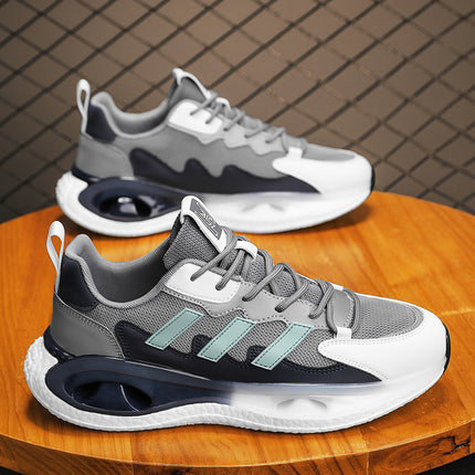 Bee Wolf Flagship Store Casual Mesh Shoes for Men, New Autumn and Winter Versatile Soft-Soled Running Sports Sneakers for Teenagers