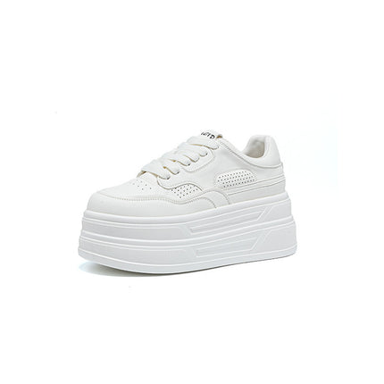 White Sneakers for Women, 2026 Spring New Versatile Mesh Breathable Thick-Soled Sports Casual Shoes, Lightweight Sneakers