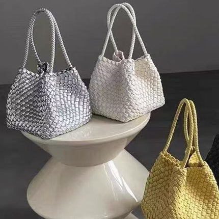 Vegetable Basket Bag Women's 2025 New High-end Sense All-match Dice Exquisite Small Bag Portable Bucket Bag