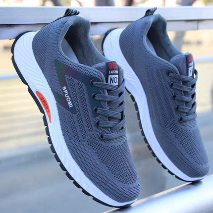 Summer Men's Hollow Mesh Shoes, Breathable Casual Shoes, Trendy Sports Shoes, Deodorant Shoes, Soft-Soled Running Shoes, Mesh Shoes for Men