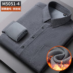 M5051-4 cotton brushed composite velvet thermal shirt men's shirt / 38