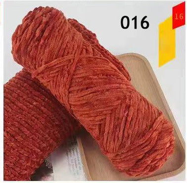 100g Chenille Velvet Thick Yarn Ball for Hats, Scarves, Sweaters, Crochet Shoes, DIY Knitting Materials, Hand Knitting