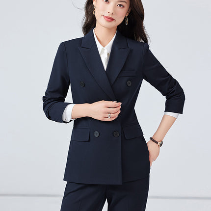 High-end Suit suit Women's Spring and Autumn Senior Sense Interview Dress Professional Temperament Goddess Fan Hotel Manager Work Clothes