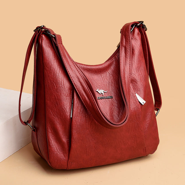 Women's Backpack New Fashion Middle-aged Mother Bag Multi-back Shoulder Bag Large Capacity All-match Commuter Crossbody Bag