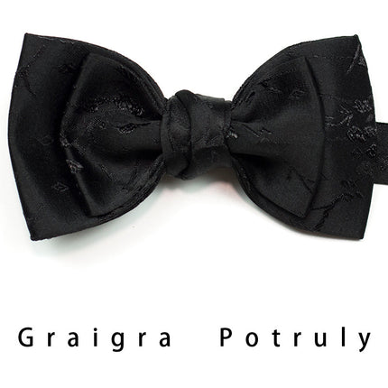 7-day replacement men's original Brown national style retro British fashion personality solid color bow tie men