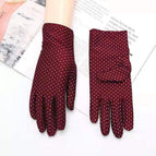 Polka dot purplish red / Free size