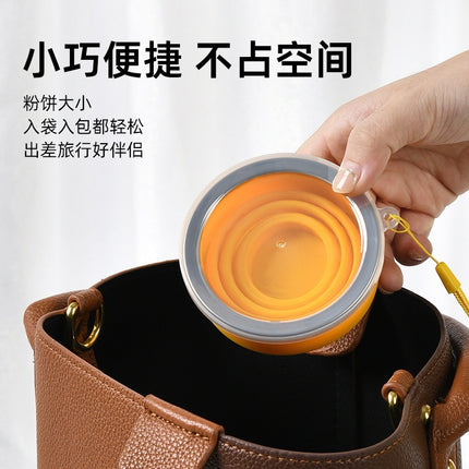 Cross-Border Silicone Foldable Water Cup, Portable Mouthwash Cup for Outdoor Travel, Lightweight and Convenient Cup, Watercup Portable