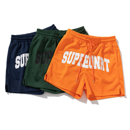 Men's Summer Thin Breathable Casual Sports Training Shorts American Mesh Quick-drying Sports Basketball Quarterpants Men's
