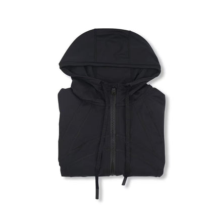 LULU in stock Hooded Jacket Running Yoga Jacket Sports Slim Zipper Cardigan Fitness Top Women