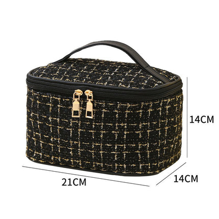 High-grade Chanel Style Large Capacity Cosmetic Bag Skincare Storage Wash Bag Travel Portable Storage Bag