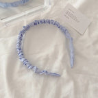 Light blue pleated headband