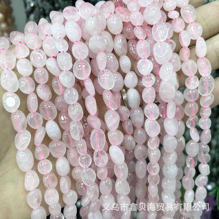 8-10mm natural stone loose beads amethyst agate straight hole gravel diy jewelry accessories amorphous beads