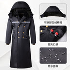 Super long black upgraded waterproof model [fleece-lined hat + liner undetachable]] / Small size recommendations (50.00 kg-65.00 kg