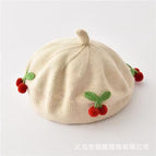 Cherry fruit beret-beige / 3-48 months