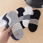 Wyx75 invisible men's socks with four bars on the sole / Naked socks