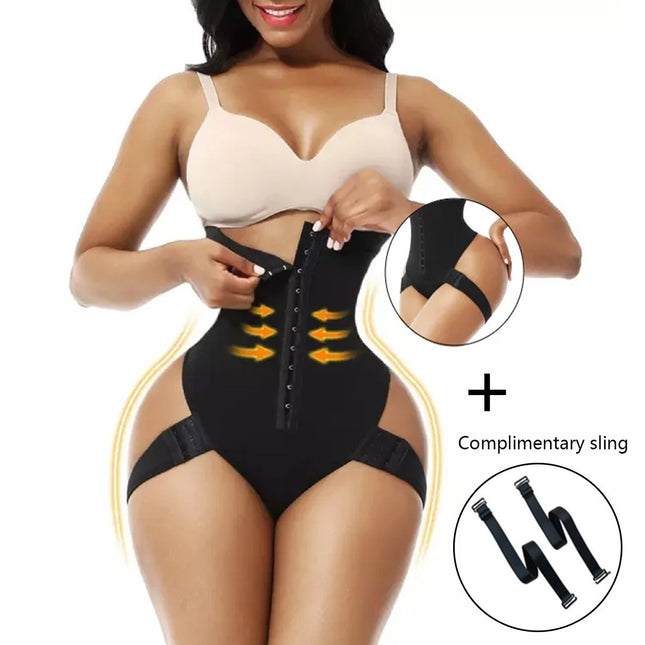 European and American Thin Tummy Control Shapewear Bodysuit Women's High-Waisted Hip-Lifting Shapewear Pants Waist Trainer Body Shaper Pants