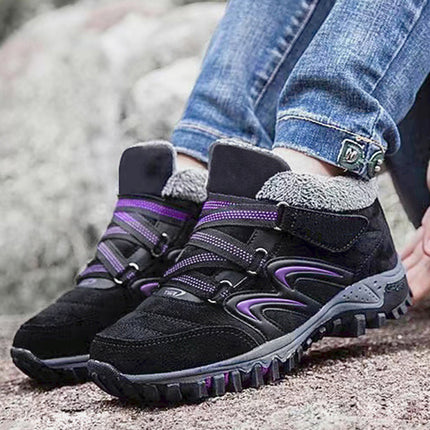 Men's and Women's Winter Middle-aged and Elderly Walking Shoes fleece-lined Warm Outdoor Shoes Women's Shoes Thickened Casual Sports Cotton Shoes plus size
