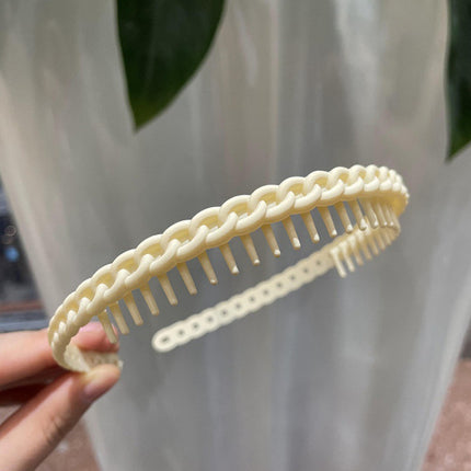 Headband for Women in Summer, Anti-Slip Special Headband for Face Washing, Toothed Hairpin, 2025 New Style Hairpin, Hair Bundle Headwear